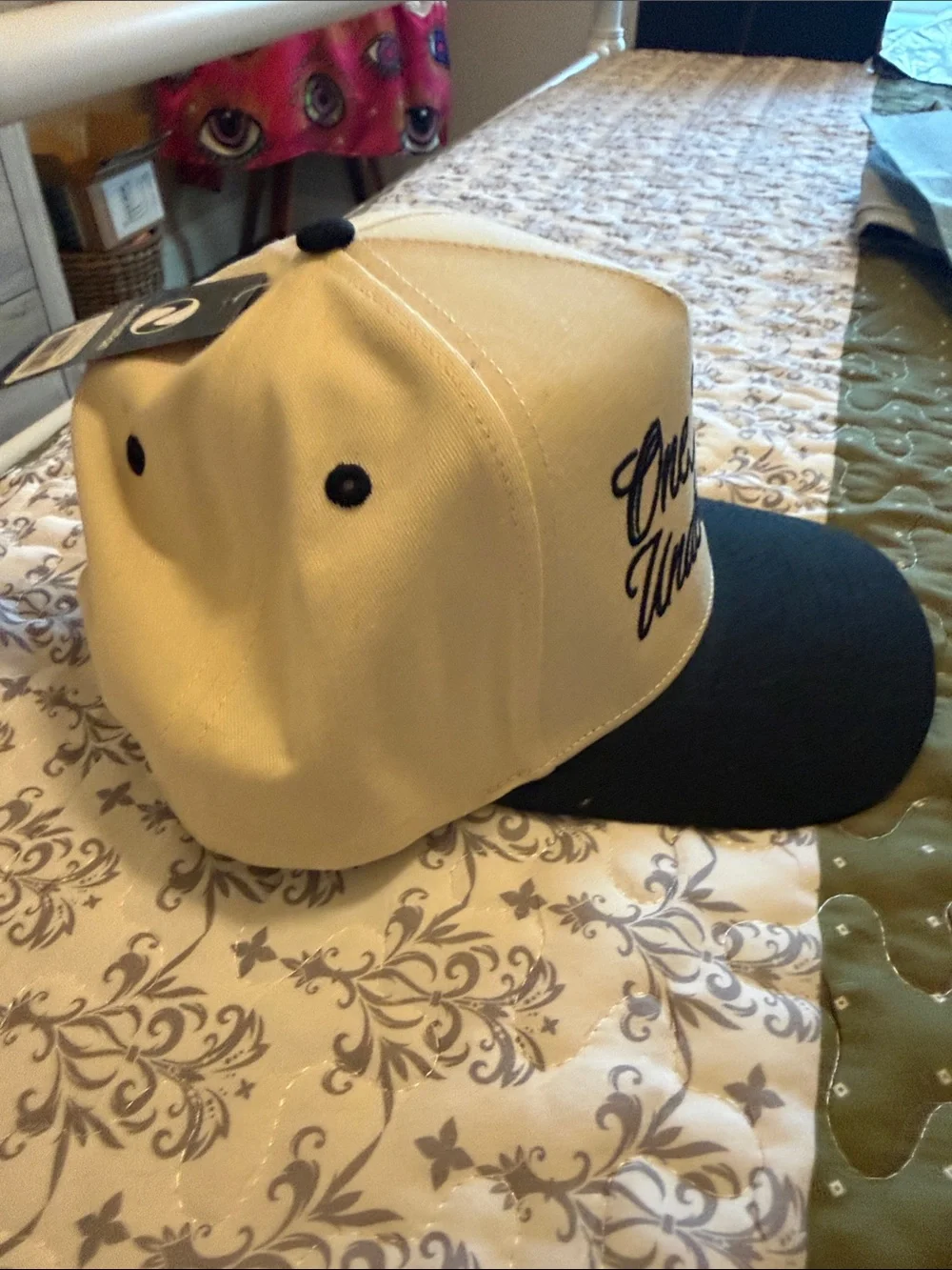 One Nation Under God Two-Tone Trucker Hat - Navy & White